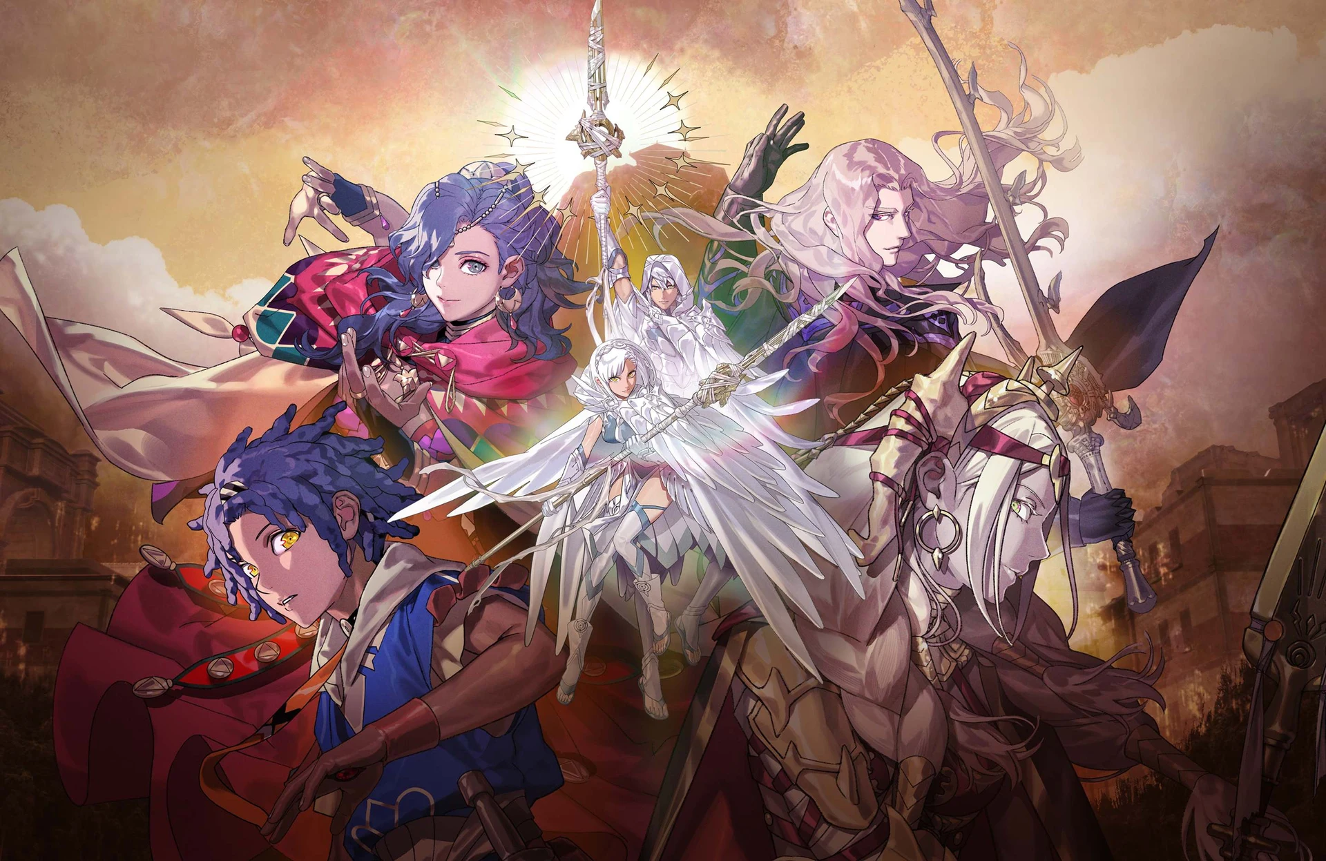 Official ensemble artwork for Fire Emblem: Fortune’s Weave.